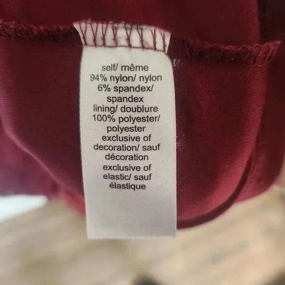 Maurices  Womens Plus Size in Red Zinfandel Double Lined Lace Dress Size XXL - Picture 12 of 15